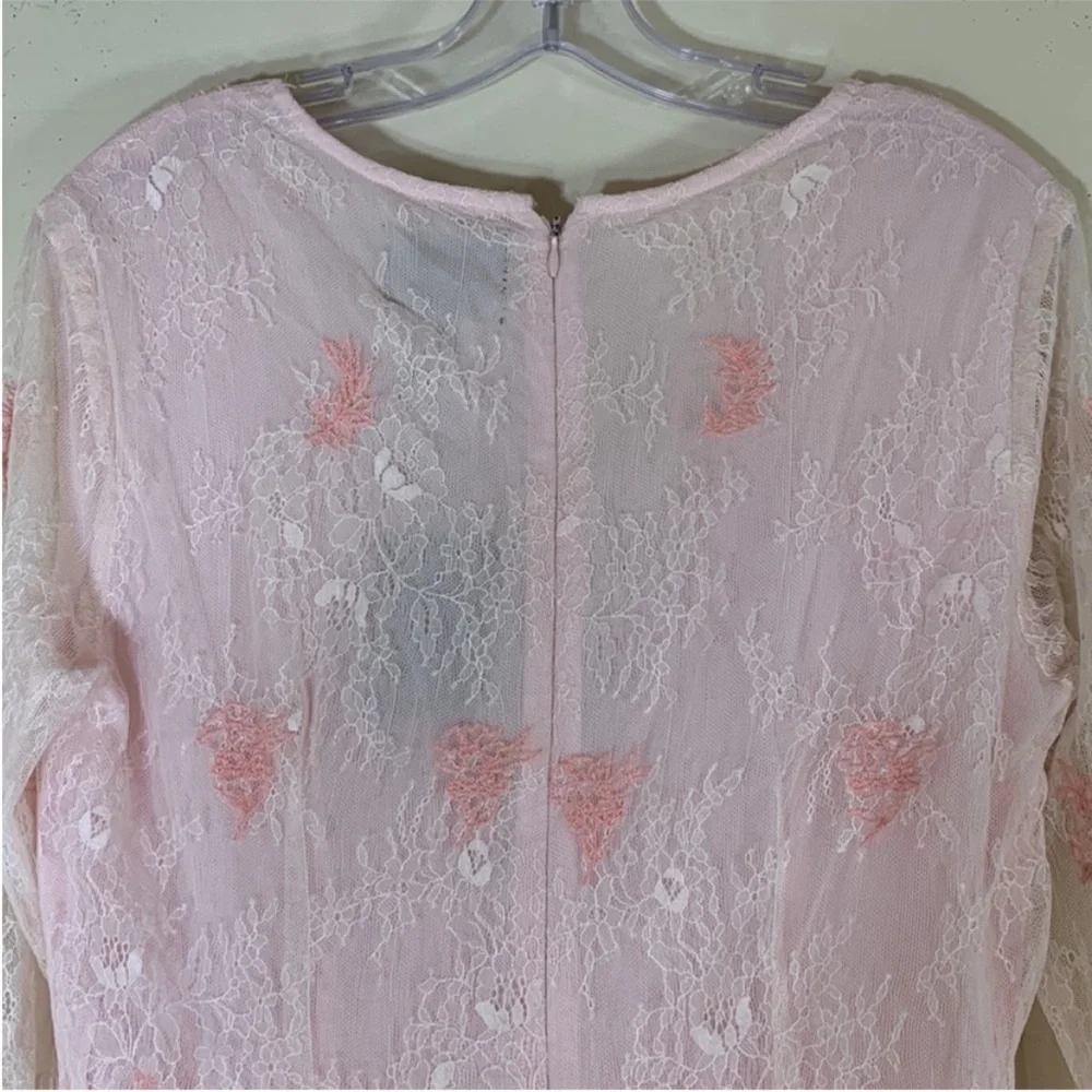 X by NBD Ina Lace Mini Dress in Primrose Pink. Large. NWT. - Picture 10 of 11